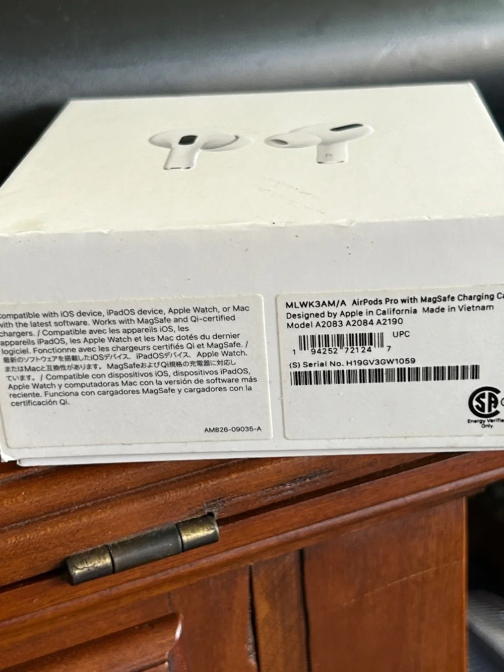 **Box‎ only **Apple AirPods Pro 1st Generation BOX & INSERTS ONLY